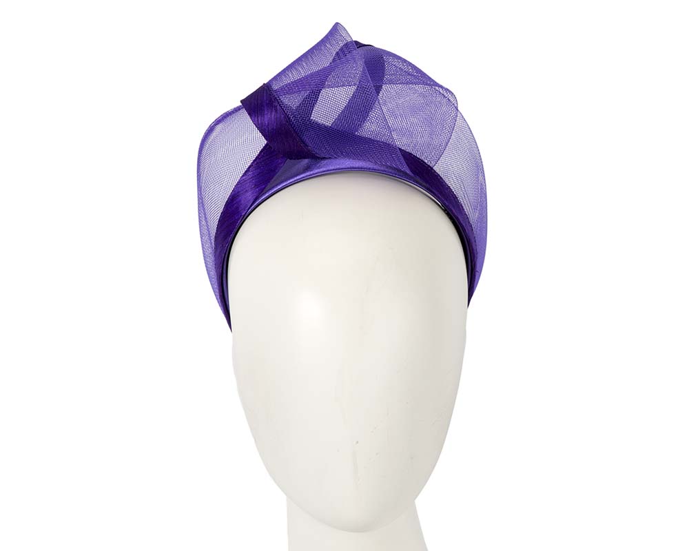 Purple fashion headband turban by Fillies Collection